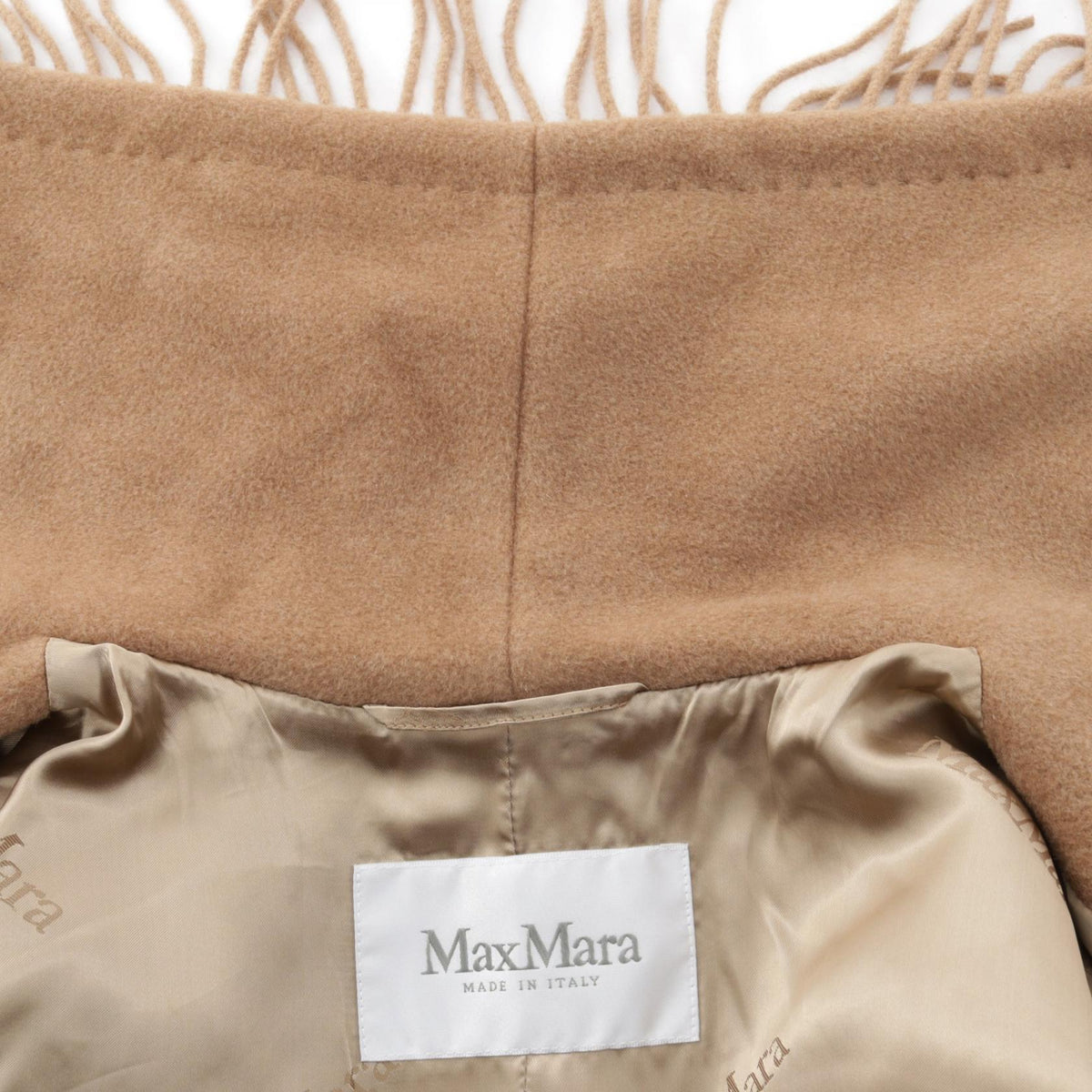 マックスマーラ フリンジ その他コート ベージュ系 アウター MAX MARA
