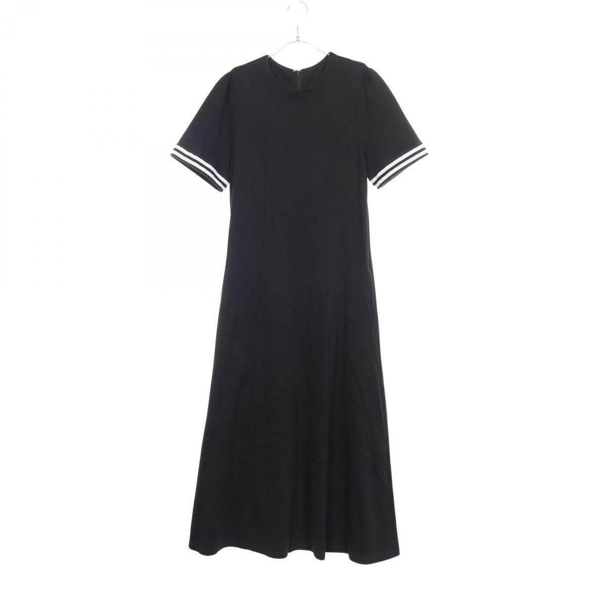ボーダーズアットバルコニー FLARE TEE DRESS クルーネック 半袖 ワンピース ブラック系 ワンピース BORDERS AT BALCONY