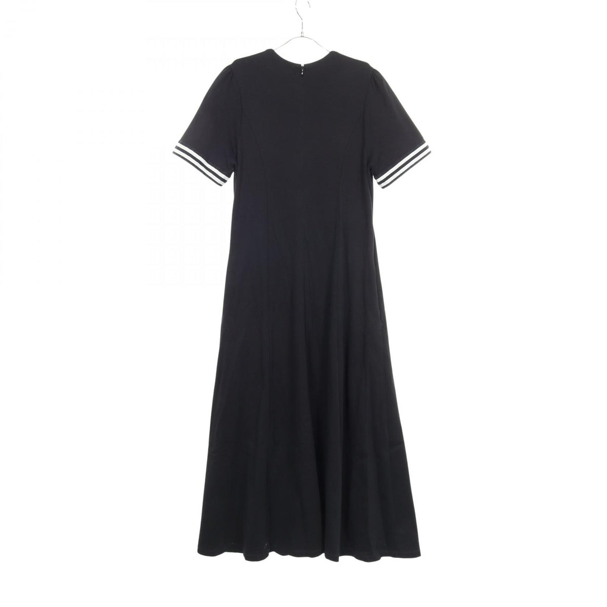 ボーダーズアットバルコニー FLARE TEE DRESS クルーネック 半袖 ワンピース ブラック系 ワンピース BORDERS AT BALCONY