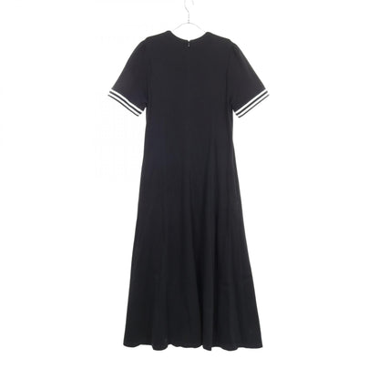 ボーダーズアットバルコニー FLARE TEE DRESS クルーネック 半袖 ワンピース ブラック系 ワンピース BORDERS AT BALCONY
