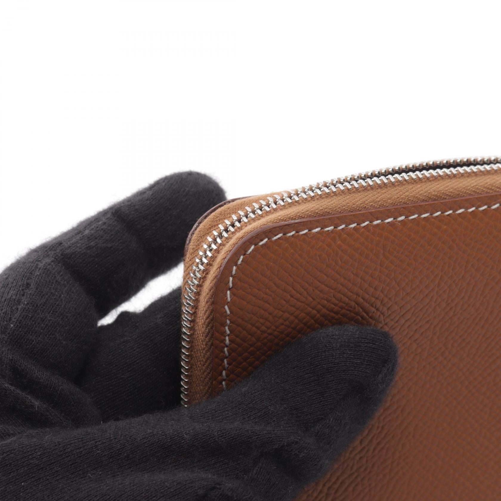 エルメス アザップコンパクト シルクイン ゴールド ラウンド財布