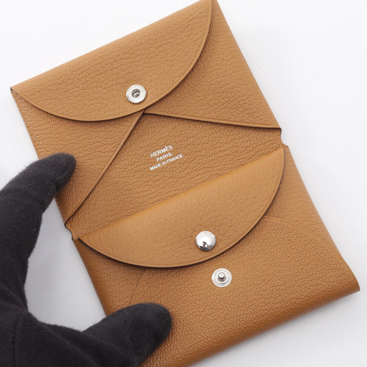 エルメス カルヴィデュオ セサミ コインケース ブラウン系 シェーブル 財布・小物 HERMES