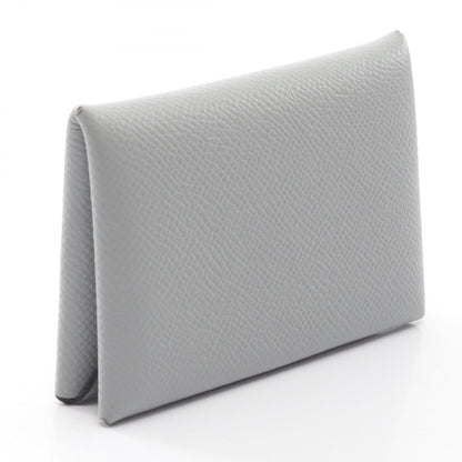 エルメス カルヴィ ブルーグラシエ コインケース グレー系 ヴォーエプソン 財布・小物 HERMES