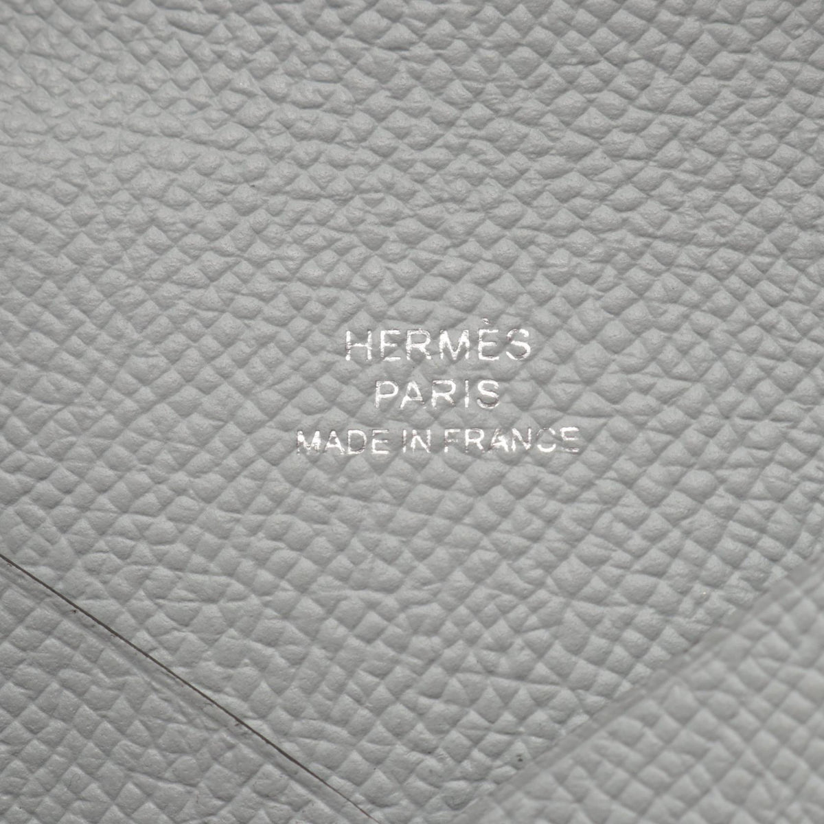 エルメス カルヴィ ブルーグラシエ コインケース グレー系 ヴォーエプソン 財布・小物 HERMES