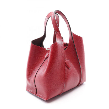 トッズ Tタイムレス ショッピングバッグ ミニ 2WAY ハンドバッグ レッド系 バッグ TOD'S