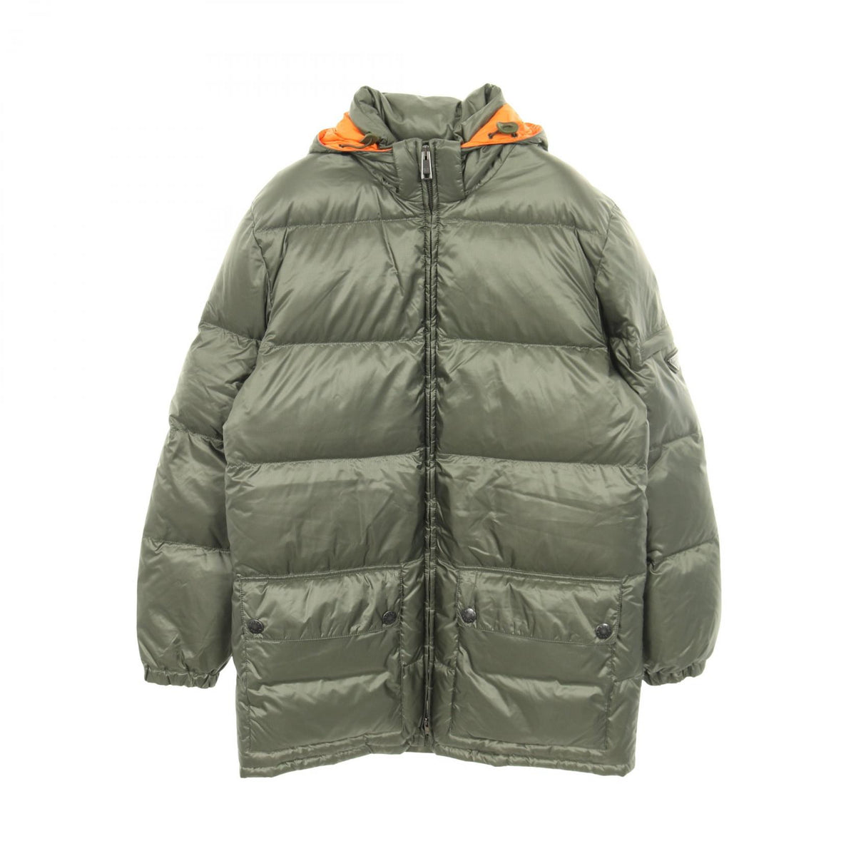 プラダ ダウンジャケット カーキ系 オレンジ系