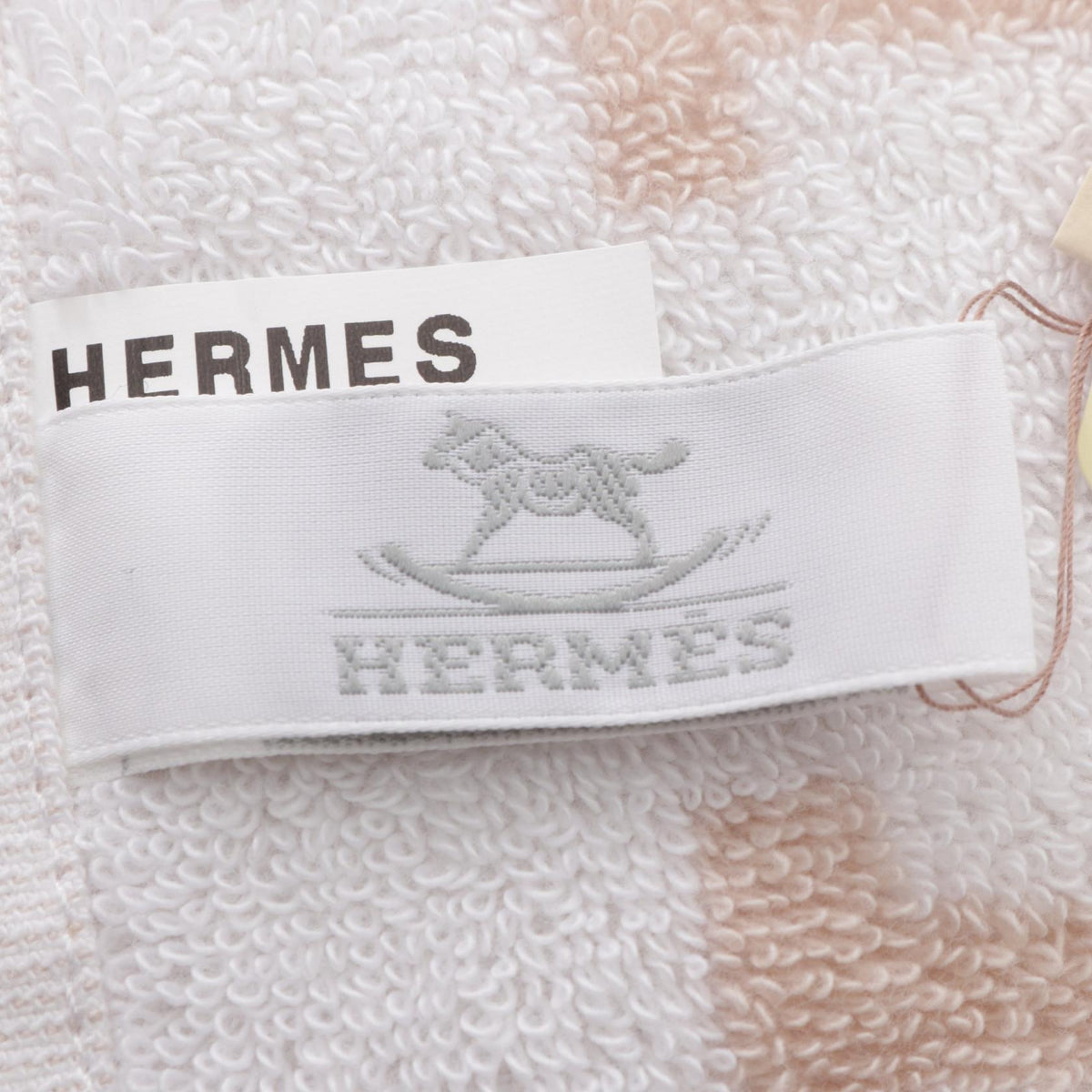 エルメス AVALON アヴァロン フェイスタオル タオル ベージュ系 ホワイト系 財布・小物 HERMES