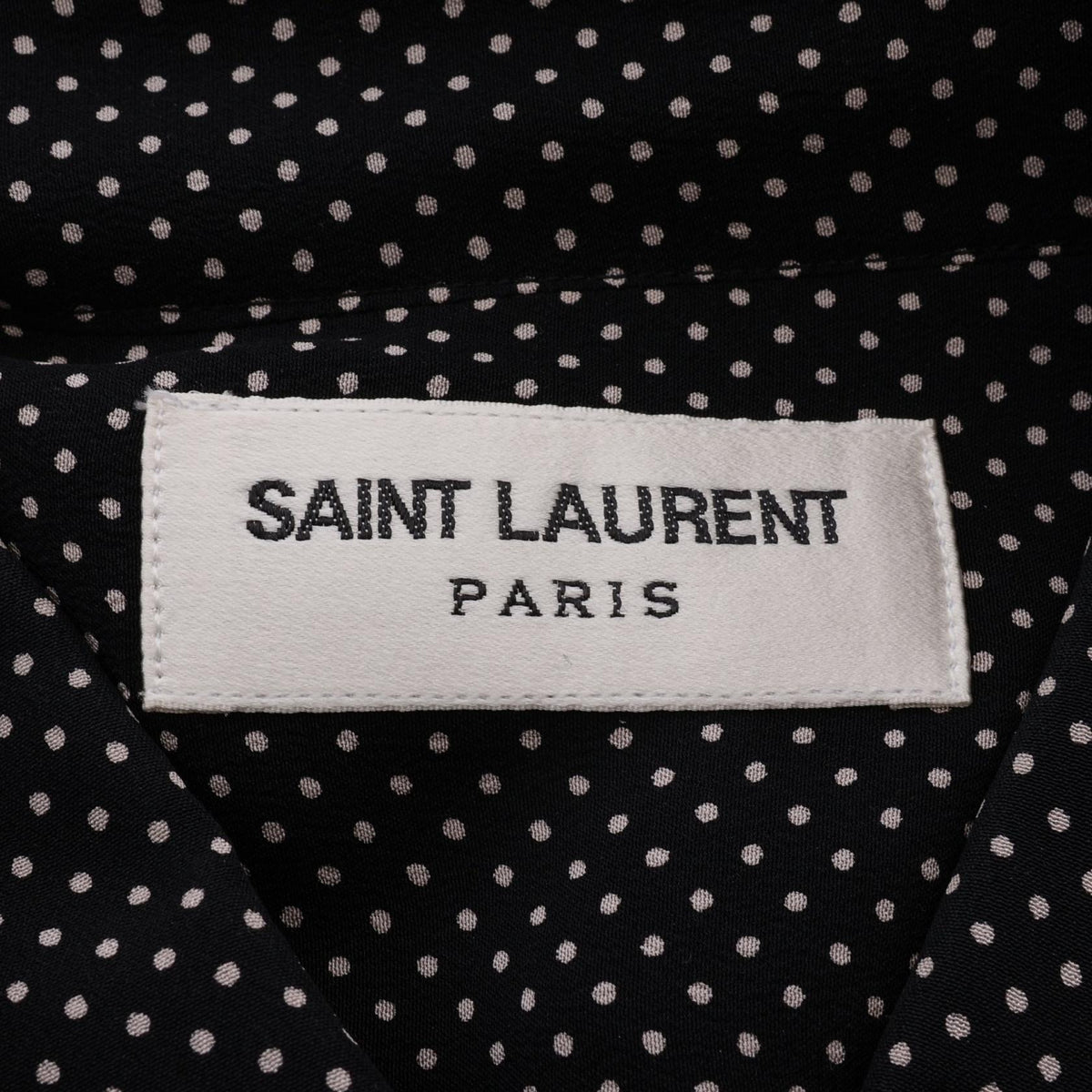 サンローランパリ ドット柄 長袖 その他トップス ブラック系 トップス SAINT LAURENT PARIS