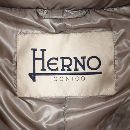 ダウンコート ダウンジャケット ナイロン グレー ヘルノ アウター HERNO
