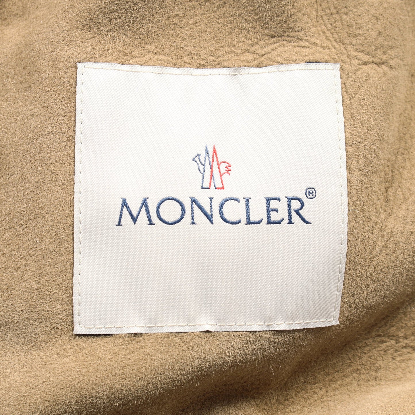 CURVAL ダウンジャケット ナイロン レザー ベージュ 切替 アウター MONCLER