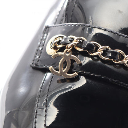 シャネル ココマーク チェーン ローファー ブラック系 シューズ CHANEL