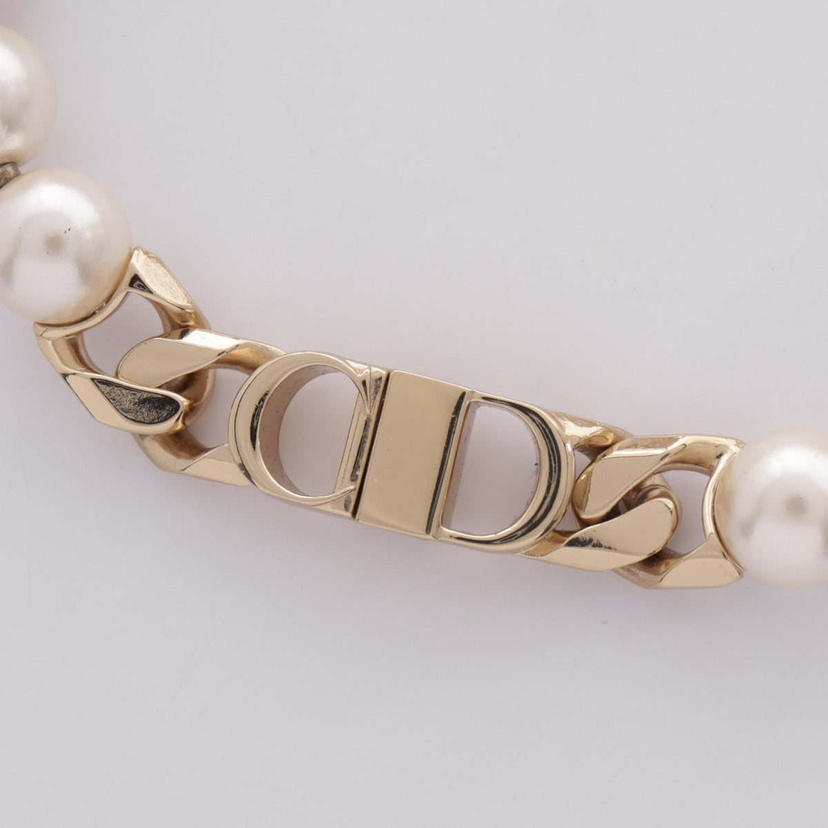 ディオール CDロゴ ブレスレット ゴールド系 ホワイト系 アクセサリー DIOR
