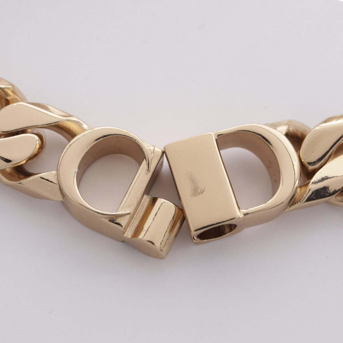 ディオール CDロゴ ブレスレット ゴールド系 ホワイト系 アクセサリー DIOR