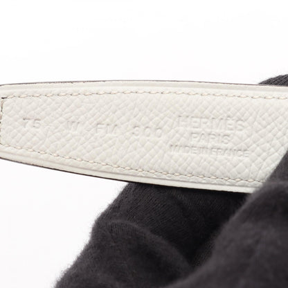 エルメス コンスタンス Hベルト リバーシブル ベルト ブラウン系 ホワイト系 ヴォーエプソン 財布・小物 HERMES