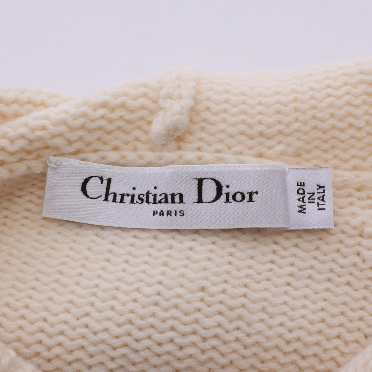 ディオール 半袖 パーカー フード付き ニット ホワイト系 ブラック系 トップス DIOR