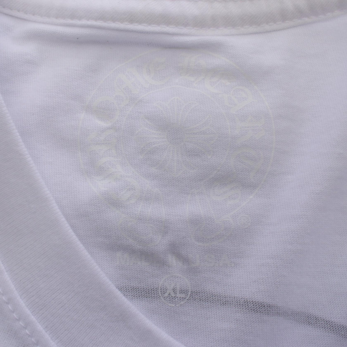 クロムハーツ ホースシュー ポケット 半袖Tシャツ ホワイト系 トップス CHROME HEARTS