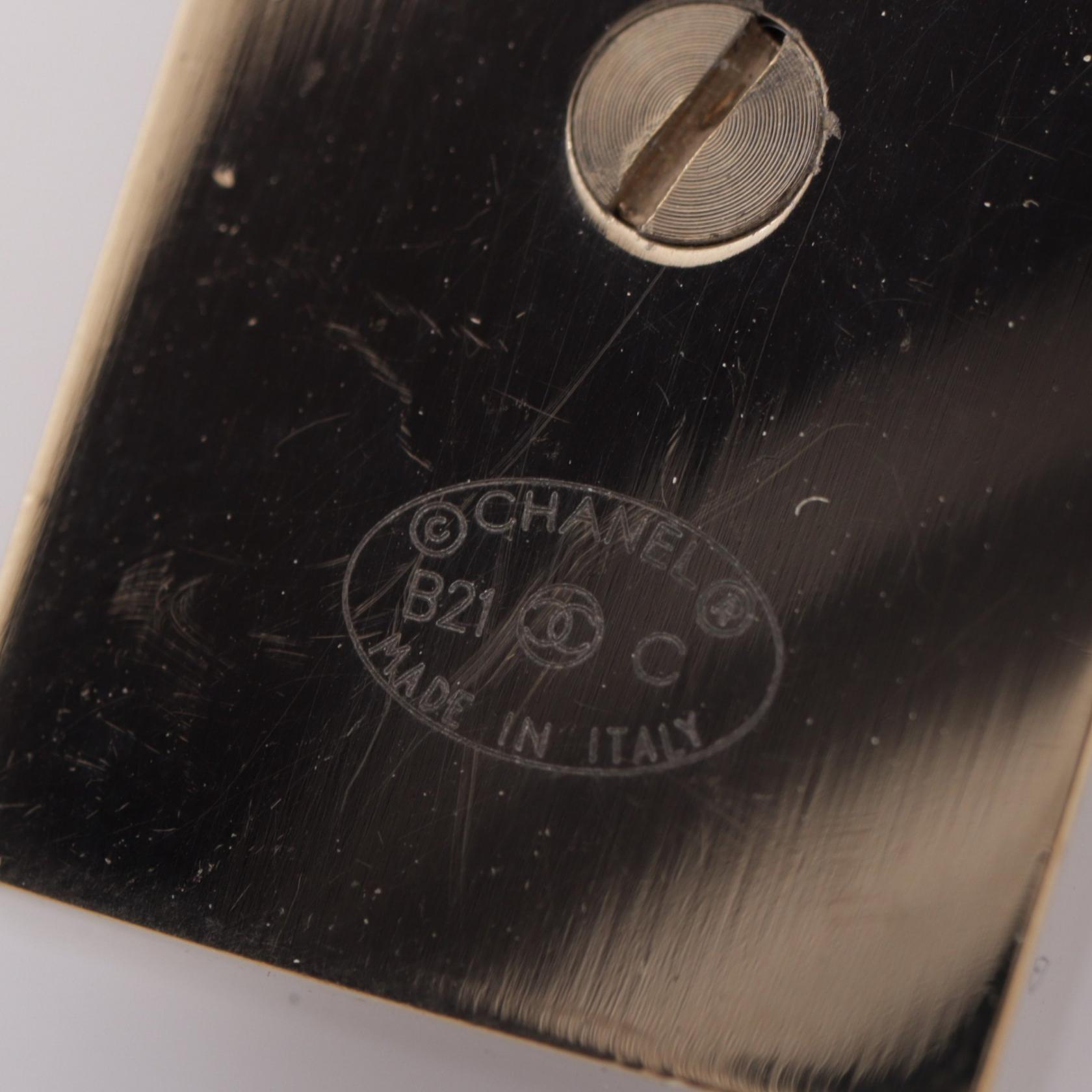 シャネル ココマーク ロックチェーン スイング ピアス ゴールド系