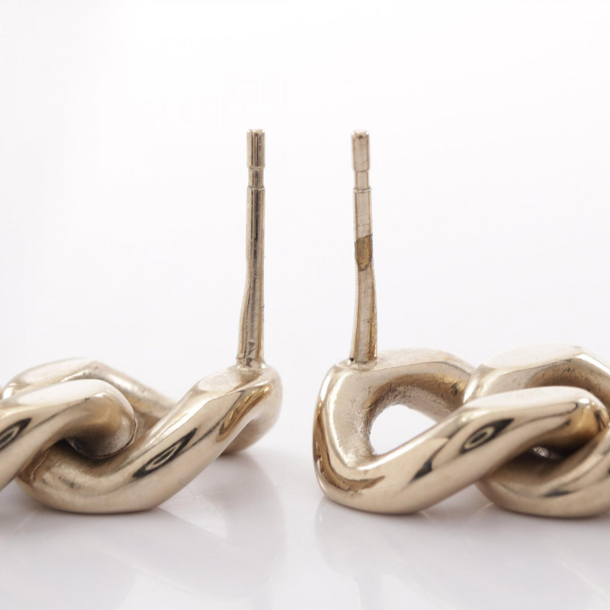 シャネル ココマーク ロックチェーン スイング ピアス ゴールド系 クリア系 アクセサリー CHANEL