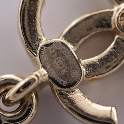 シャネル ココマーク 香水ボトルモチーフ ピアス ゴールド系 クリア系 アクセサリー CHANEL