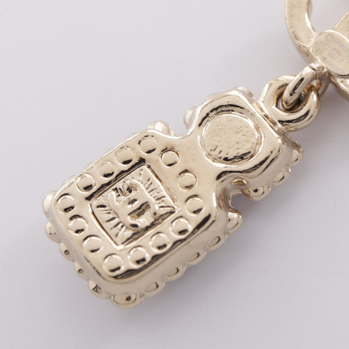 シャネル ココマーク 香水ボトルモチーフ ピアス ゴールド系 クリア系 アクセサリー CHANEL