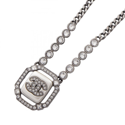 シャネル ココマーク ネックレス シルバー系 クリア系 アクセサリー CHANEL