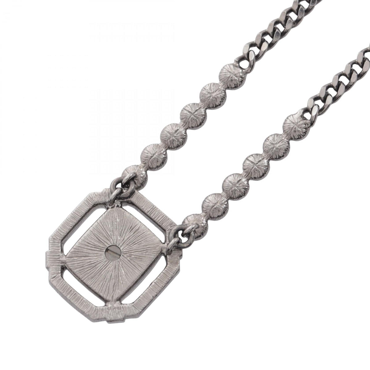 シャネル ココマーク ネックレス シルバー系 クリア系 アクセサリー CHANEL