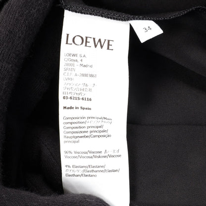 ロエベ ノースリーブ プリーツ ワンピース ブラック系 ワンピース LOEWE