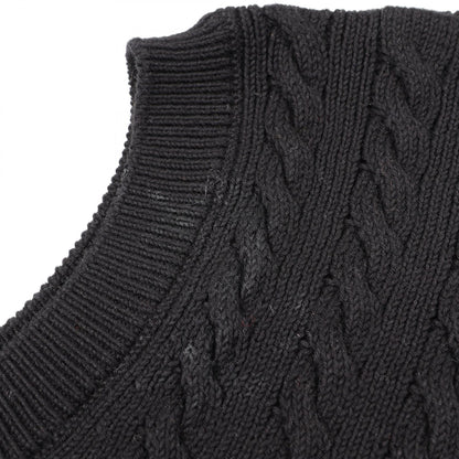 ロエベ アナグラム ニット ベスト ブラック系 レッド系 ブルー系 トップス LOEWE