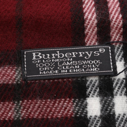 バーバリーズ チェック マフラー ボルドー系 ブラック系 ホワイト系 財布・小物 BURBERRYS'