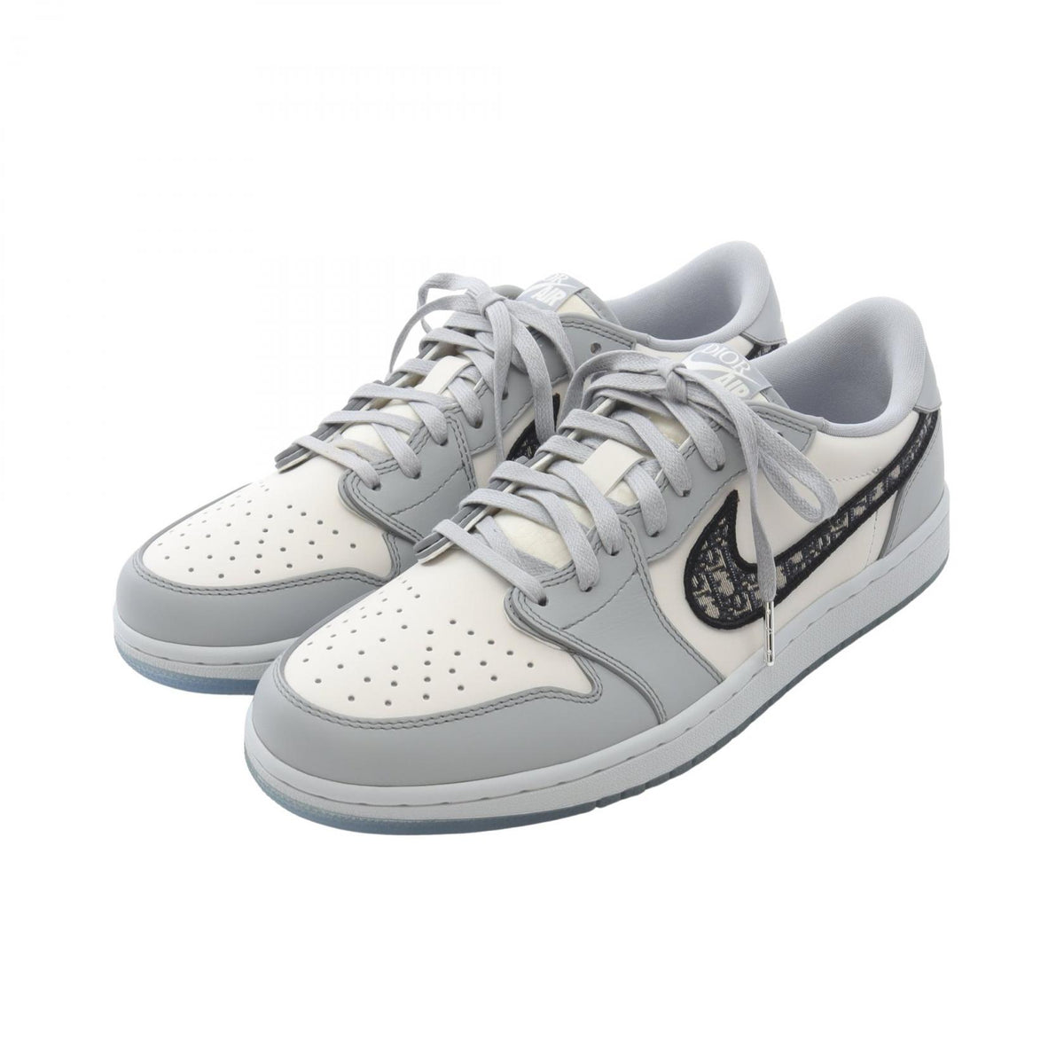 ディオール DIOR × Nike Air Jordan 1 Low スニーカー ホワイト系 グレー系