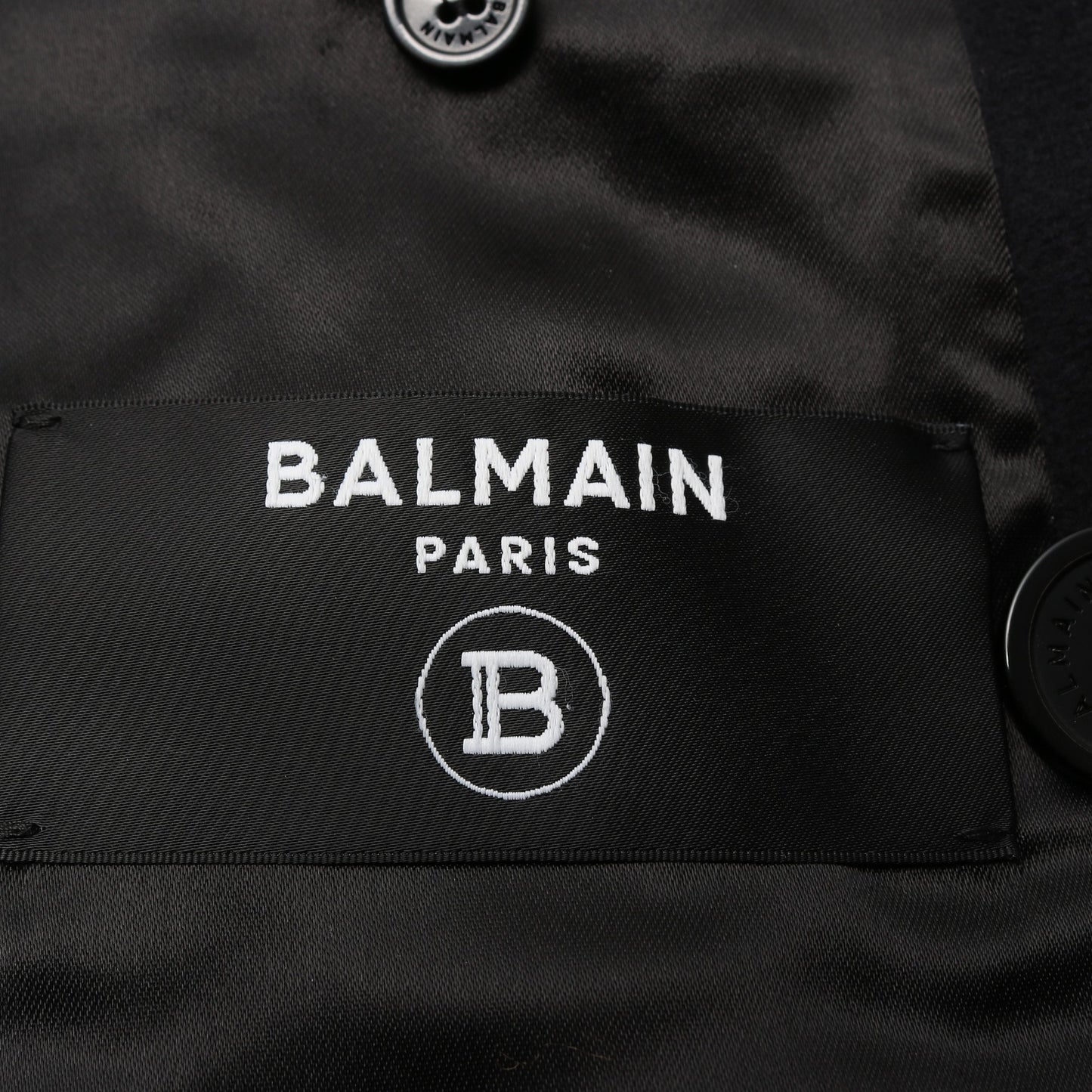 ナポレオン ジャケット コート ウール ダークネイビー バルマン アウター BALMAIN