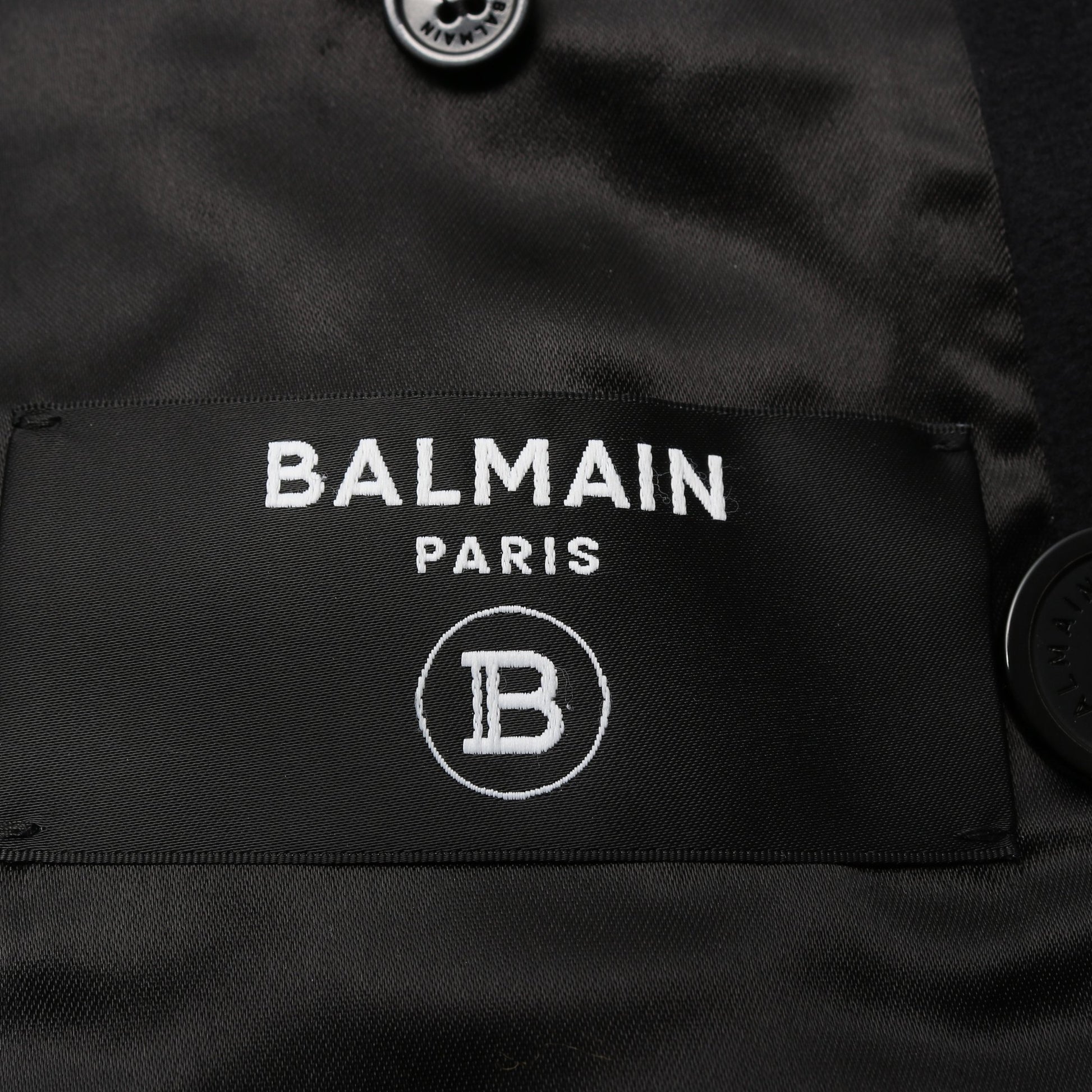 ナポレオン ジャケット コート ウール ダークネイビー バルマン アウター BALMAIN