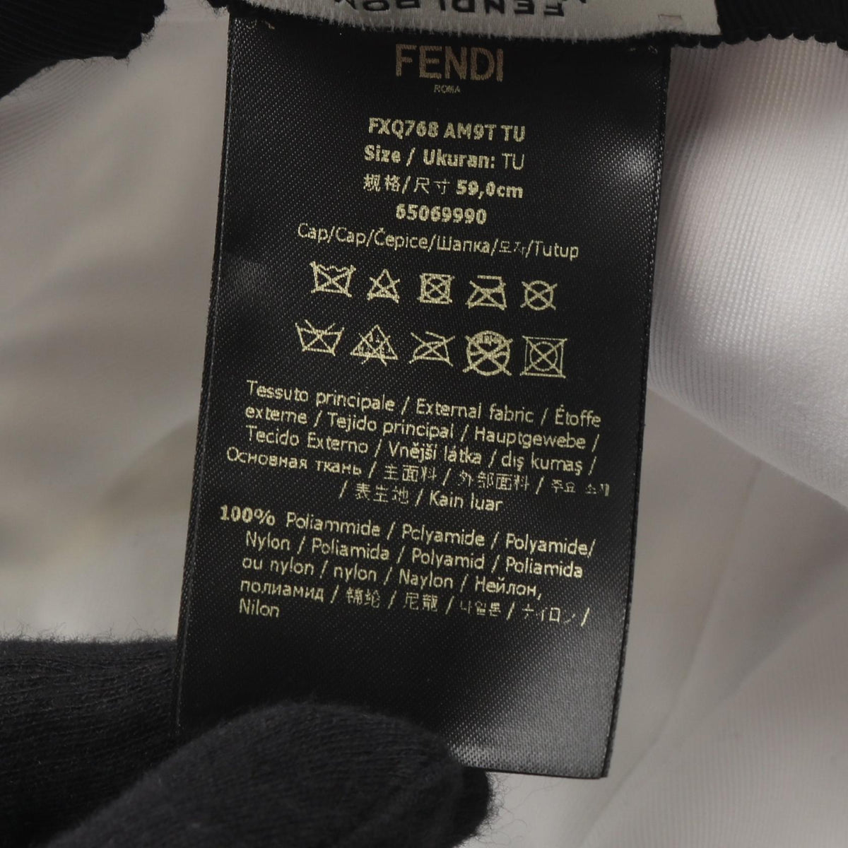 フェンディ FENDI × MARC JACOBS キャップ ブラック系 ホワイト系