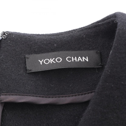 ヨーコチャン Vネック ワンピース ブラック系 ワンピース YOKO CHAN