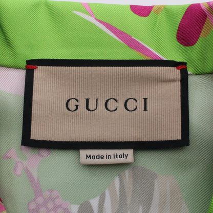 グッチ フローラルプリント 総柄 半袖 その他トップス グリーン系 マルチカラー トップス GUCCI