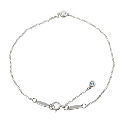 ティファニー バイ ザ ヤード アクアマリン ダイヤ ブレスレット ブレスレット シルバー系 クリア系 ブルー系 アクセサリー TIFFANY＆CO