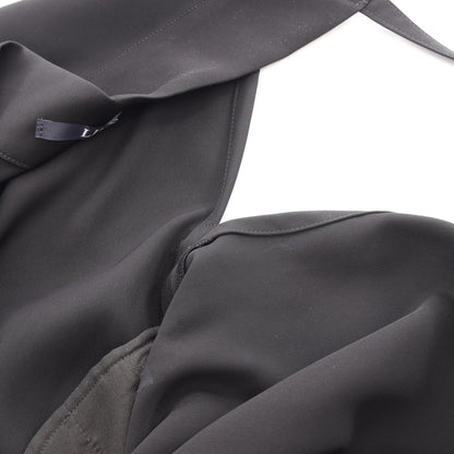 リミフゥ DOUBLE SATIN SQUARED HEM DRESS キャミソール ワンピース ブラック系 ワンピース LIMI FEU