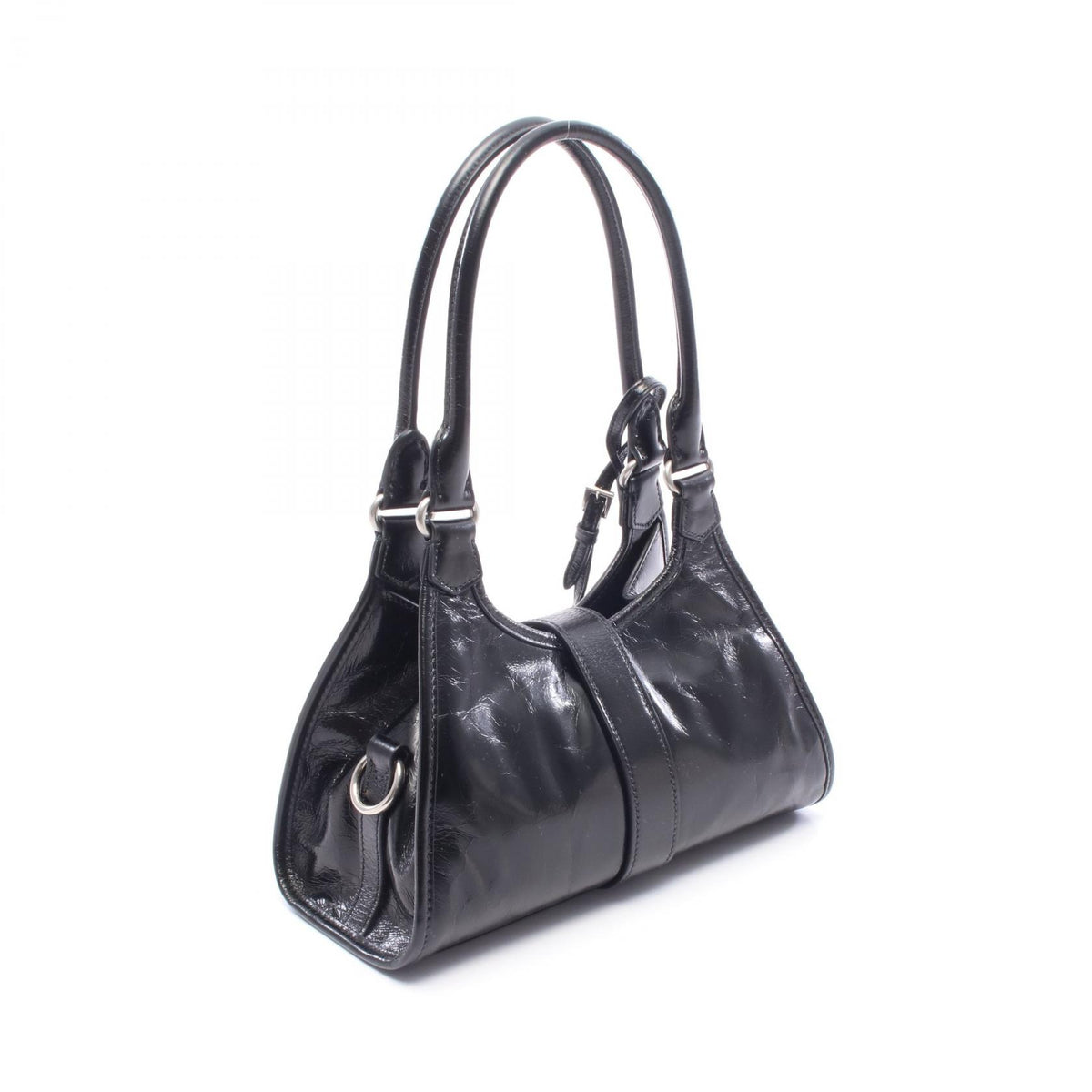プラダ SOFT LUX ハンドバッグ ブラック系 バッグ PRADA