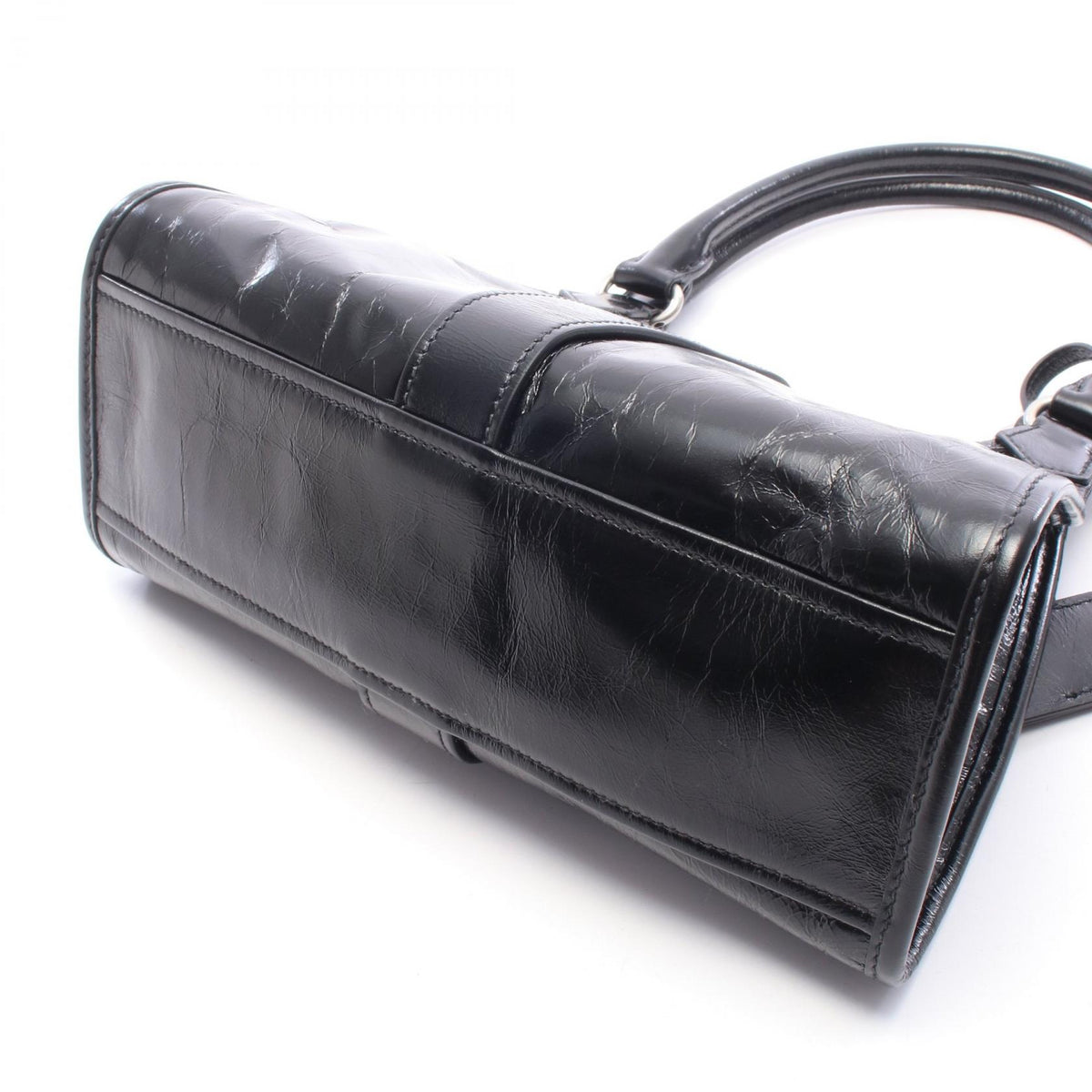 プラダ SOFT LUX ハンドバッグ ブラック系 バッグ PRADA