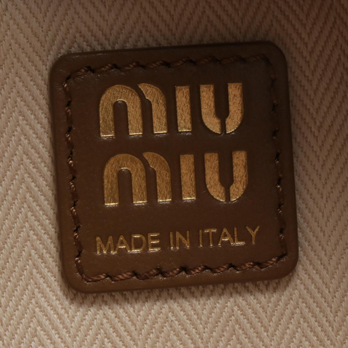 ミュウ ミュウ ショルダーバッグ ブラウン系 バッグ MIU MIU