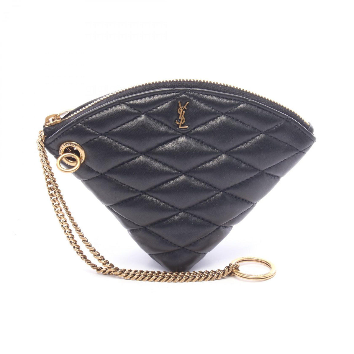サンローランパリ サド キーリング付き コインケース ブラック系 財布・小物 SAINT LAURENT PARIS