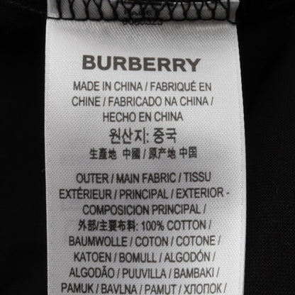 バーバリー チェック ポケット付き 半袖Tシャツ ブラック系 トップス BURBERRY