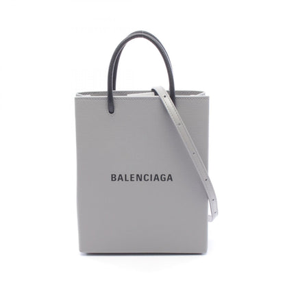 バレンシアガ ショッピングトートXXS 2WAY ハンドバッグ グレー系 ブラック系 バッグ BALENCIAGA