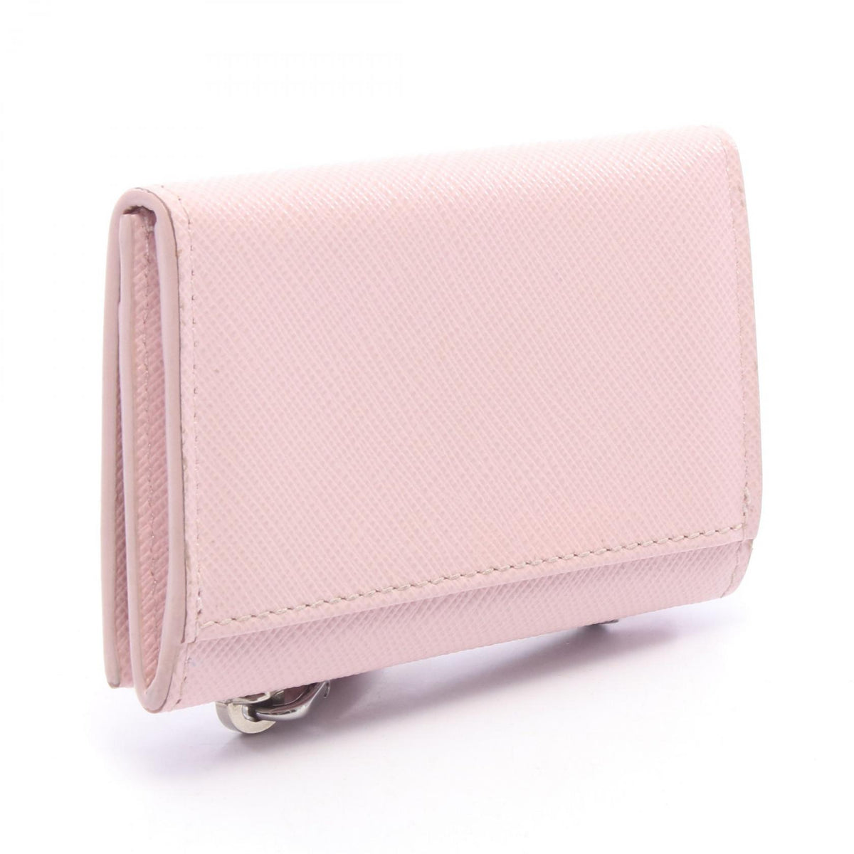 プラダ グレーストライアングル エンボス コインケース ピンク系 財布・小物 PRADA