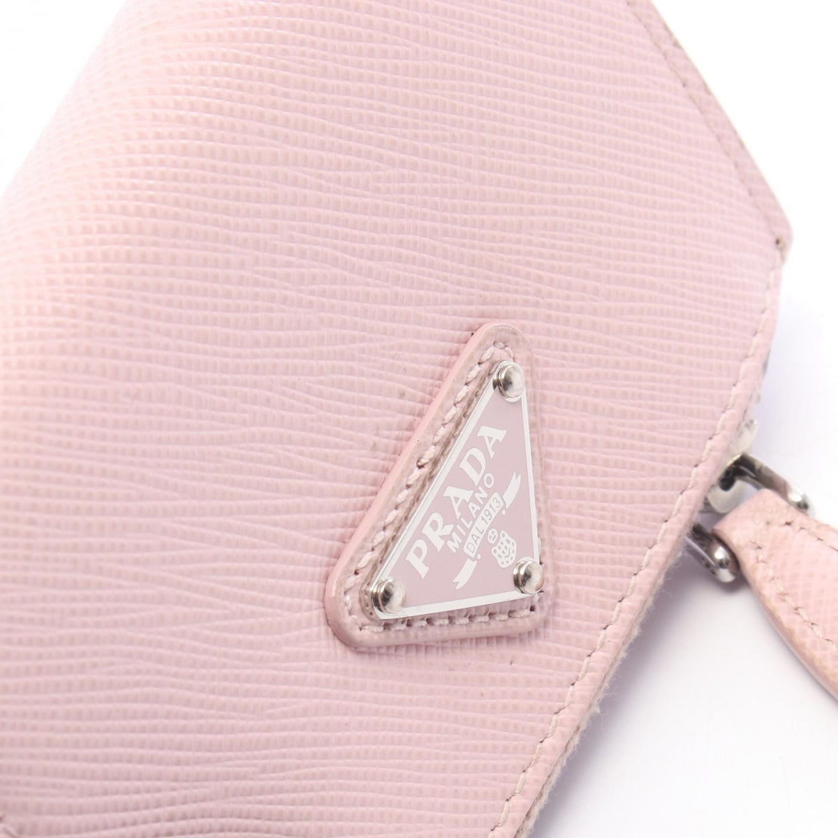 プラダ グレーストライアングル エンボス コインケース ピンク系 財布・小物 PRADA