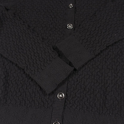 シャネル ココマークボタン カーディガン ブラック系 トップス CHANEL