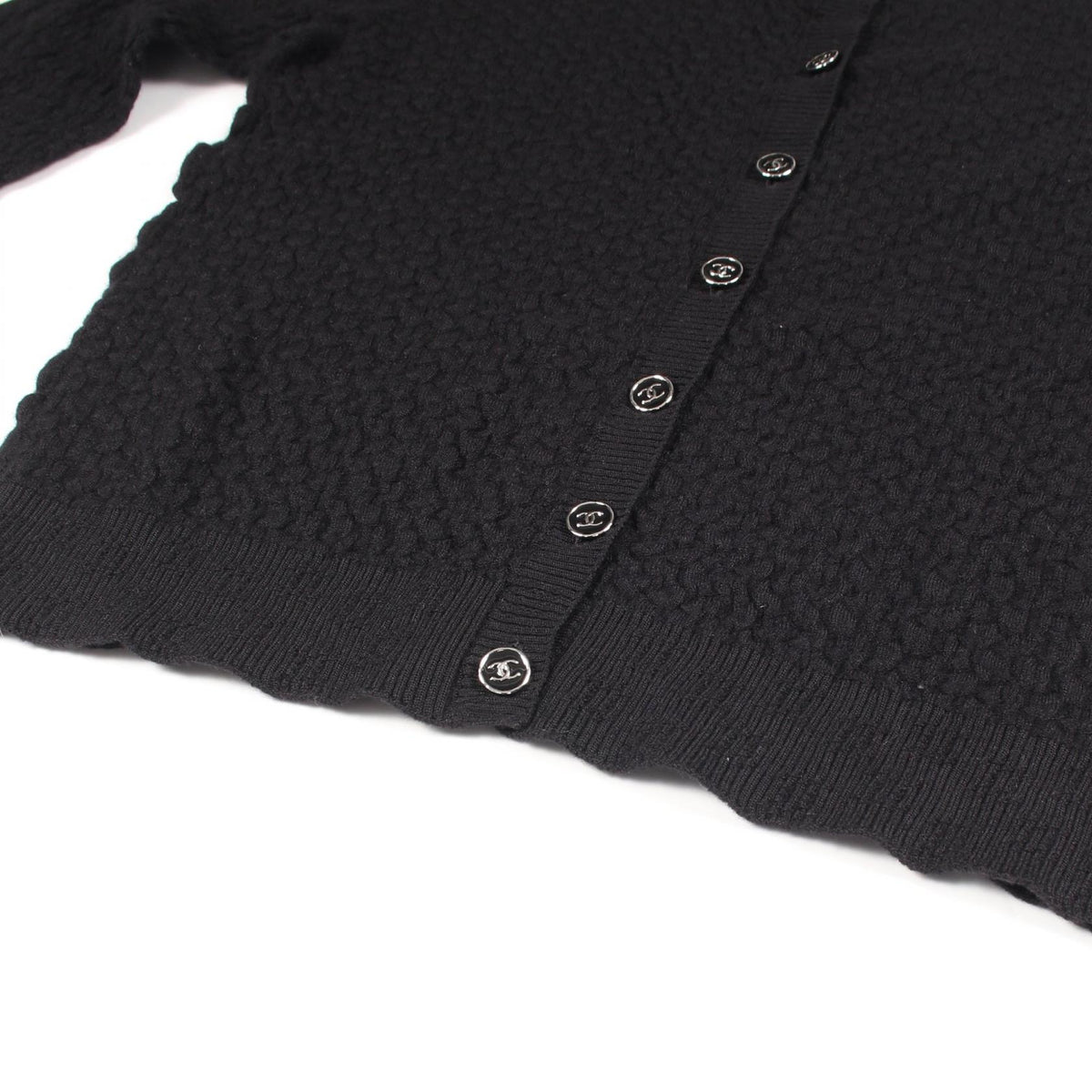 シャネル ココマークボタン カーディガン ブラック系 トップス CHANEL