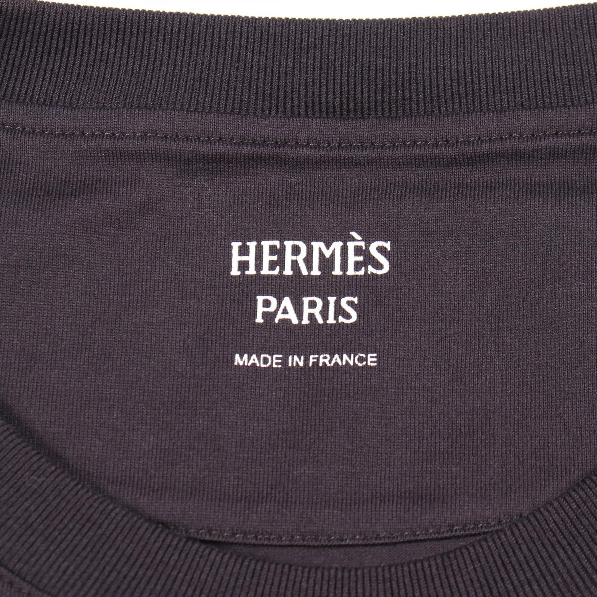 エルメス モザイク刺繍パッチポケット 半袖Tシャツ ブラック系 トップス HERMES