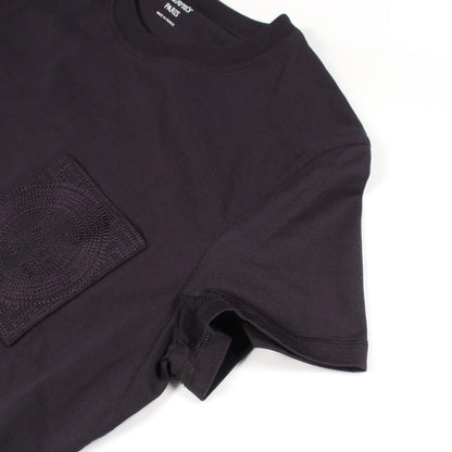 エルメス モザイク刺繍パッチポケット 半袖Tシャツ ブラック系 トップス HERMES