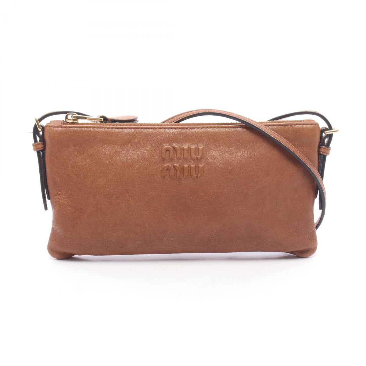ミュウ ミュウ ショルダーバッグ ブラウン系 バッグ MIU MIU